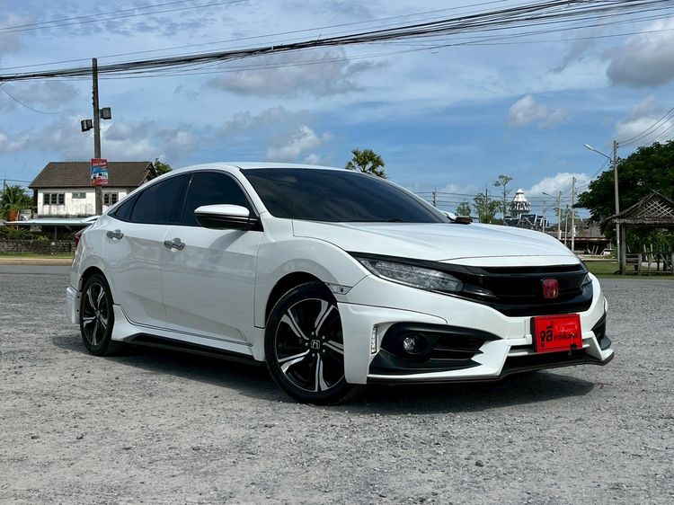 Honda Civic 2018 1.5 Turbo RS Sedan เบนซิน ไม่ติดแก๊ส เกียร์อัตโนมัติ ขาว รูปที่ 2
