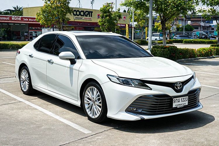 Toyota Camry 2020 2.5 G Sedan เบนซิน ไม่ติดแก๊ส เกียร์อัตโนมัติ ขาว รูปที่ 3