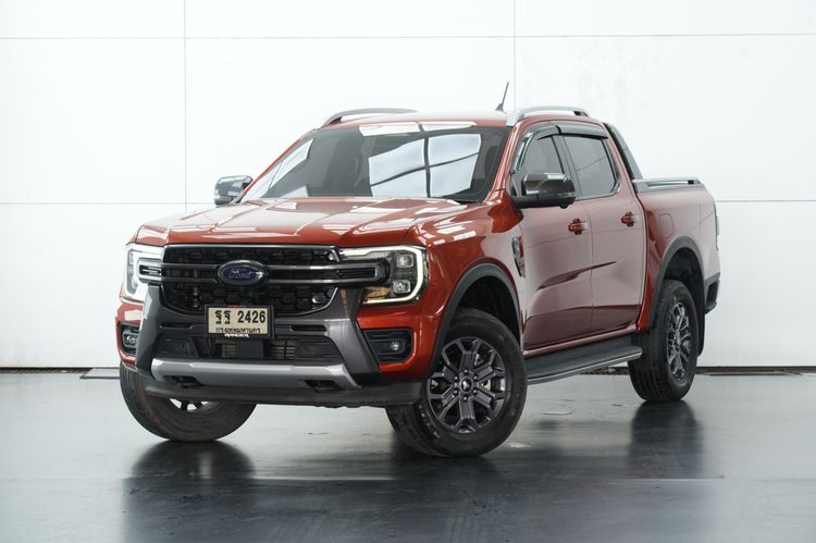 รถ Ford Ranger 2.0 Bi-Turbo 4WD Wildtrak สี ส้ม