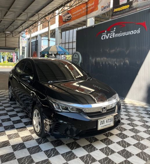 Honda City 2020 1.0 S Sedan เบนซิน ไม่ติดแก๊ส เกียร์อัตโนมัติ ดำ รูปที่ 2