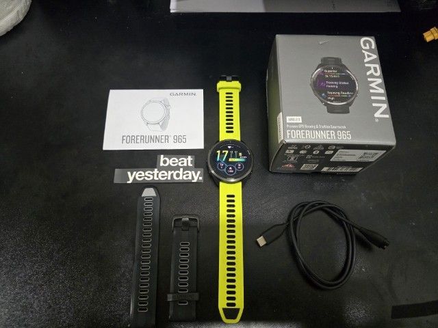 ดำ Garmin Forerunner 965 Amoled 