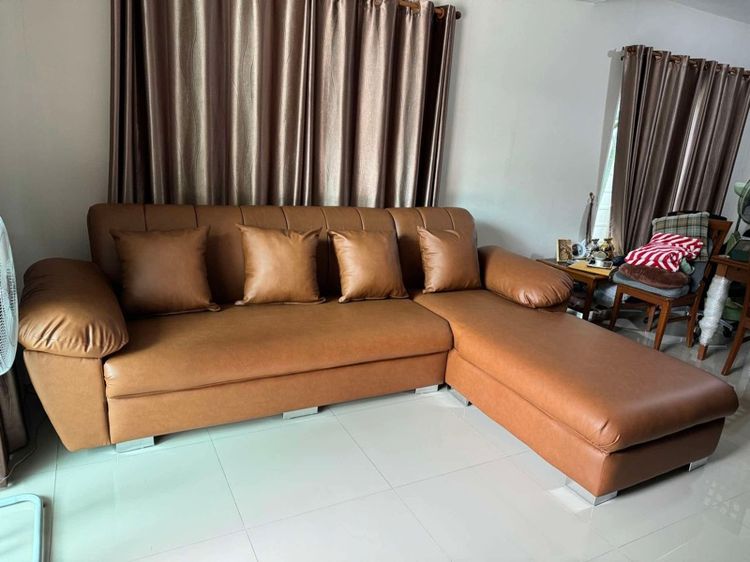 ขายโซฟา L-Shape และโต๊ะรับแขกไม้สักทอง รูปที่ 3