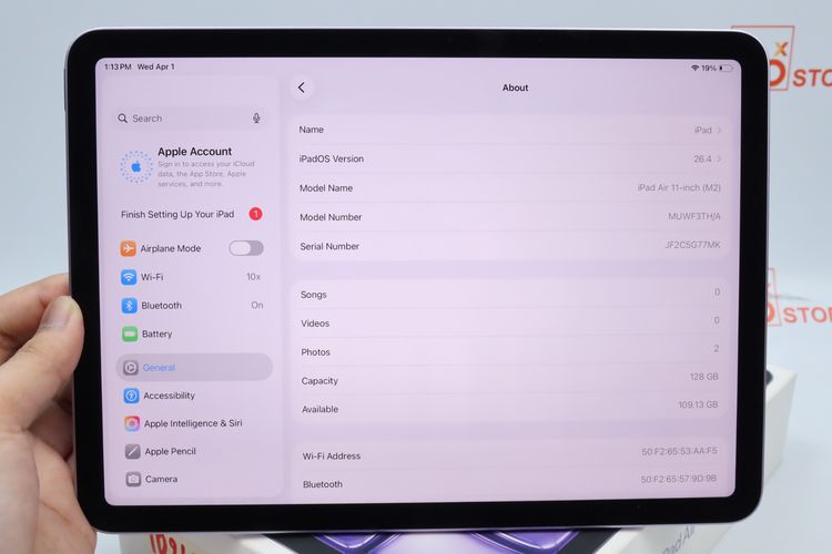iPad Air M2 11" 128GB Wi-Fi - ID26040001 รูปที่ 3
