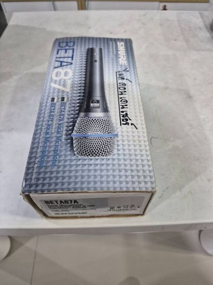 SHURE  BETA 87A
ของมหาจักรแท้  ของใหม่ ไม่เคยผ่านการใช้งาน 
ขายตัวละ  7,000 บาท   รูปที่ 4