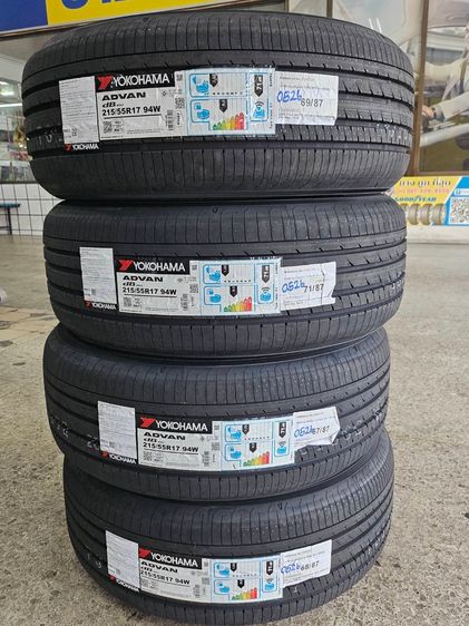 Yokohama ยางYokoราคาถูกๆ 215 55 17 V553 เบอร์ท็อป ยางใส่รถEVก็มีนะคะ