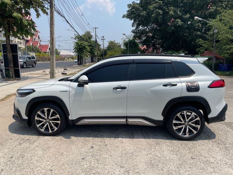 Toyota Corolla Cross 2021 1.8 Hybrid Premium Safety Utility-car ไฮบริด ไม่ติดแก๊ส เกียร์อัตโนมัติ ขาว รูปที่ 2