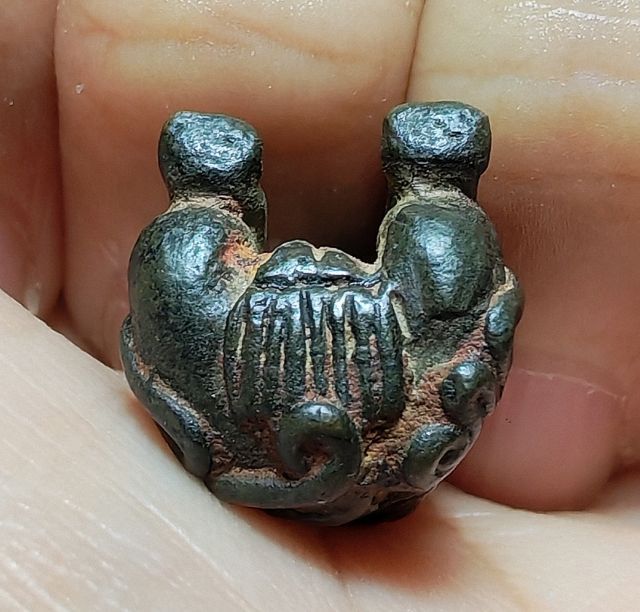 🚩พระปิดตา หลวงพ่อทับ วัดทอง พิมพ์นั่งยอง🚩 รูปที่ 5