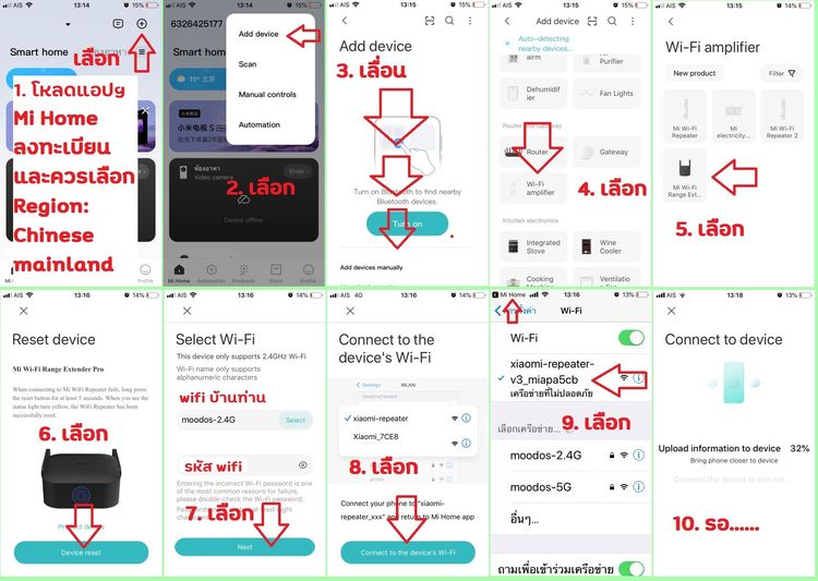 ตัวขยายสัญญาณไวไฟ Mi WiFi Pro Range Extender V3 รูปที่ 9