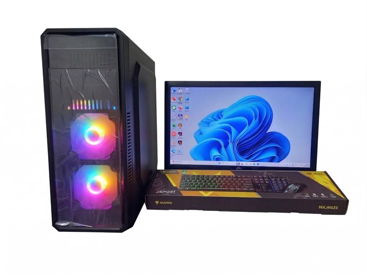 Intel ใช่ HDMI วินโดว์ 16 กิกะไบต์ 🖥️ คอมพิวเตอร์ชุด CORE i5 Gen7 7500 GIGABYTE GA-H270 Gaming3 VGA GT 1030 2GB RAM DDR4 16GB SSD M.2 NVme 512GB 