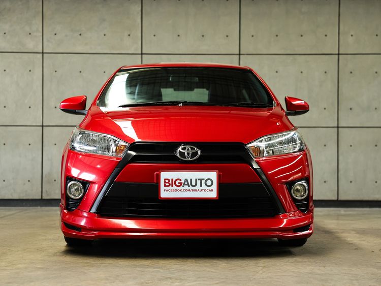 Toyota Yaris 2015 1.2 J Sedan เบนซิน ไม่ติดแก๊ส เกียร์อัตโนมัติ แดง รูปที่ 4