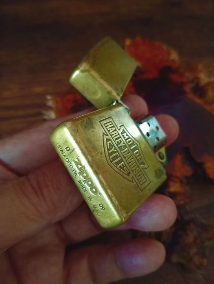 USA.ไฟแช็ค zippo harley - davidson ปี 09แท้เดิมจากอเมริกาแท้เดิมสภาพสุดเยี่ยม รูปที่ 8