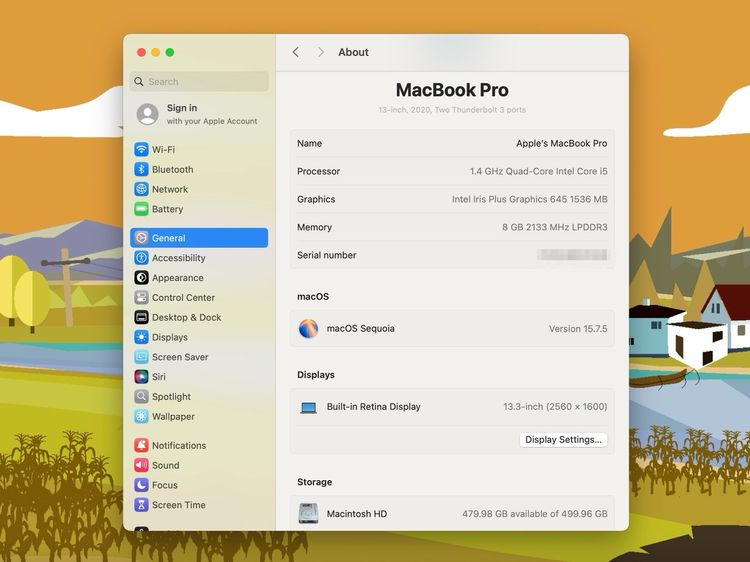 MacBook Pro (13.3-inch,2020 Two Thunderbolt 3 ports) Ram8GB SSD512GB SpaceGray  รูปที่ 12