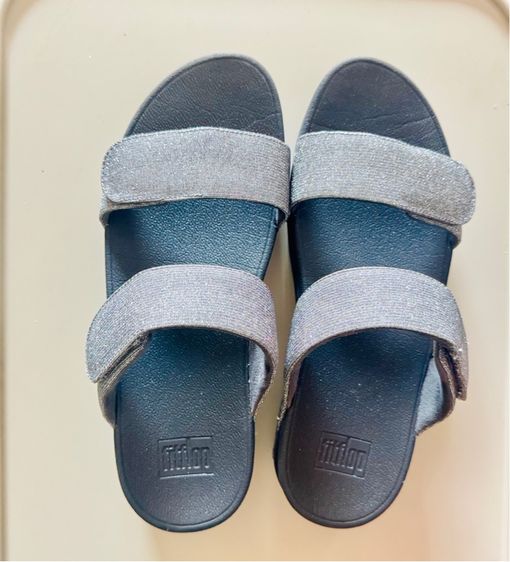 Used Fitflop Lulu Adjustable Shimmerlux S in Grey Glitz Size 42 รูปที่ 8