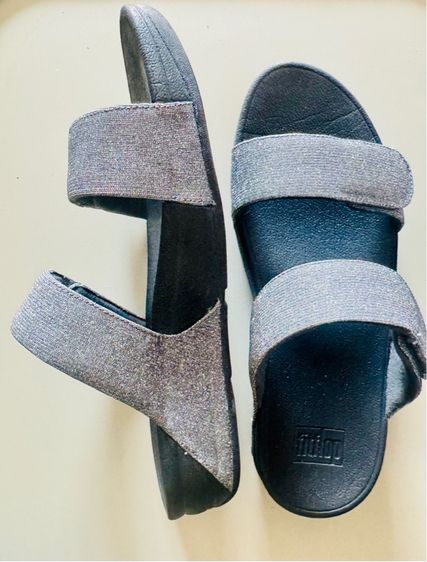 Used Fitflop Lulu Adjustable Shimmerlux S in Grey Glitz Size 42 รูปที่ 10