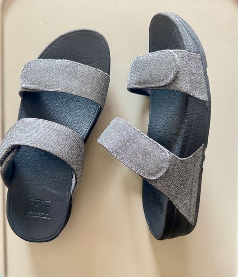 Used Fitflop Lulu Adjustable Shimmerlux S in Grey Glitz Size 42 รูปที่ 5