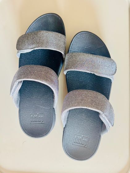 Used Fitflop Lulu Adjustable Shimmerlux S in Grey Glitz Size 42 รูปที่ 18