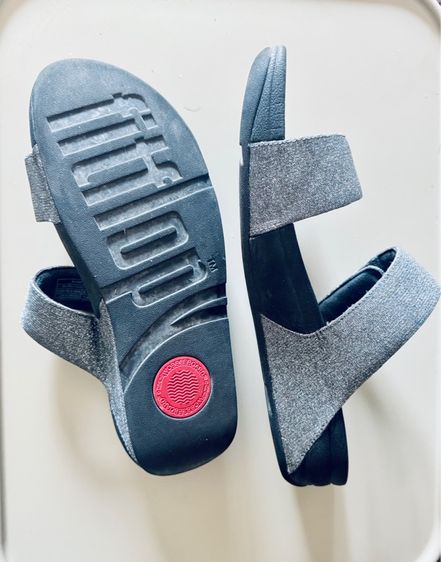 Used Fitflop Lulu Adjustable Shimmerlux S in Grey Glitz Size 42 รูปที่ 14