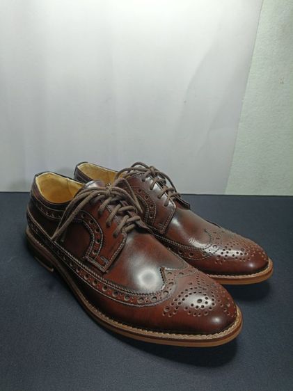 อื่นๆ รองเท้าหนังคัทชูชาย ทรง Brogue Oxford (ฉลุลาย) สีน้ำตาลเข้ม (Dark Brown) เบอร์ 38 ยาว 24 ซม