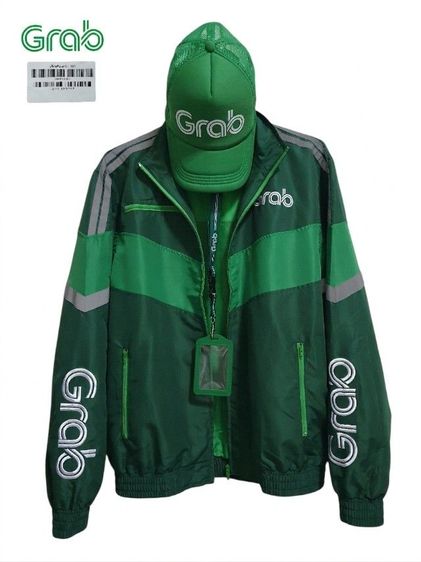 เสื้อแจ็คเก็ตแกร็บ(Grab) รุ่นแรก V.1 Size M ของเก่าเก็บปี 2022 เลิกผลิตแล้ว รูปที่ 4