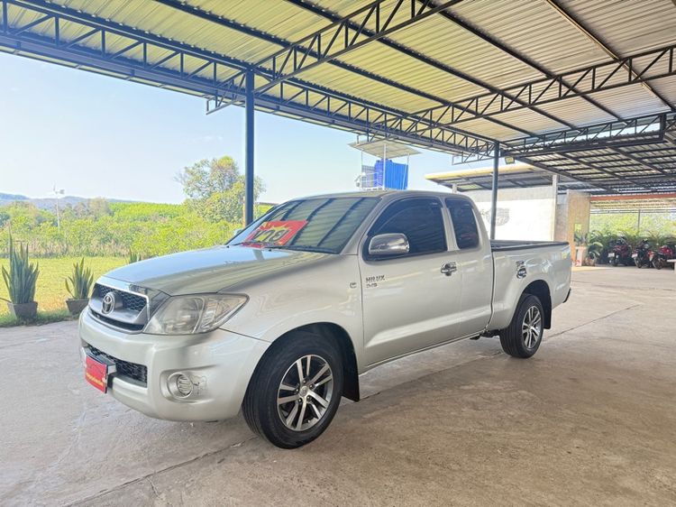 Toyota Hilux Vigo 2010 2.5 J Pickup ดีเซล ไม่ติดแก๊ส เกียร์ธรรมดา เทา รูปที่ 2