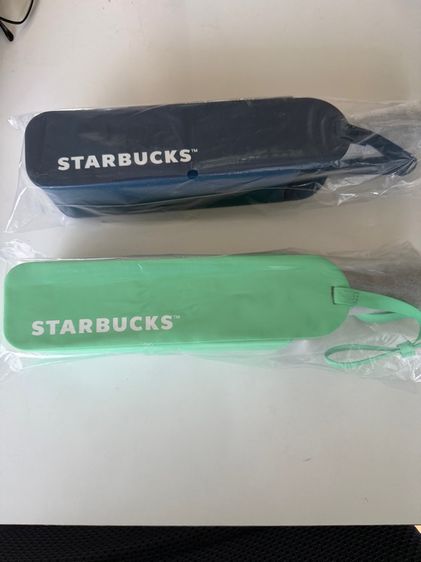 ร่ม Starbucks ของแท้จาก shop ของใหม่ มี 2 สี สีเขียวกับสีน้ำเงิน ขนาดมาตรฐานพกพา  21 นิ้ว รูปที่ 6