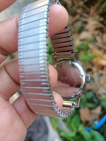Vintage Hirondor Classic date points Mens Watch Swiss made 1955-60's ไขลาน วันนี่กล้ามปู หน้าเฟดเก่าเหลือบแสง ขอบทอง 14 K. 31-35มม.boy size  รูปที่ 12
