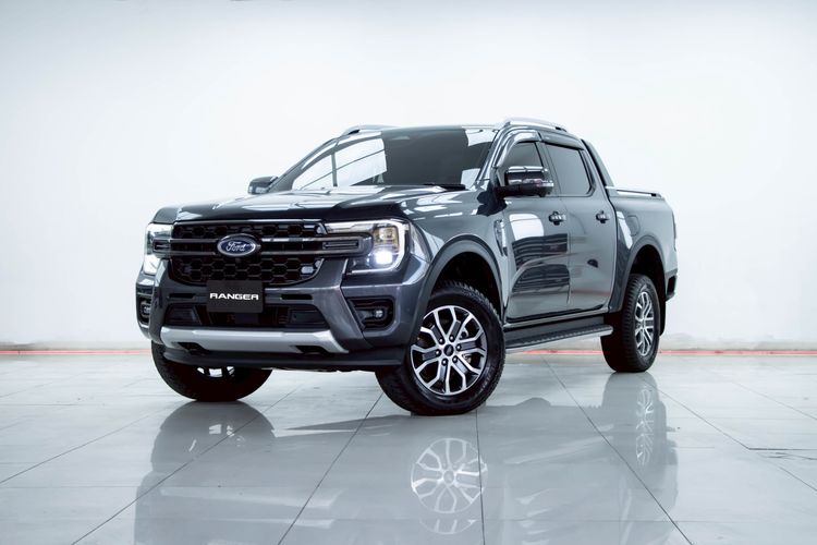 รถ Ford Ranger 2.0 Bi-Turbo Hi-Rider Wildtrak สี เทา