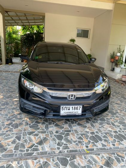 Honda Civic 2016 1.8 E i-VTEC Sedan เบนซิน ไม่ติดแก๊ส เกียร์อัตโนมัติ ดำ รูปที่ 2