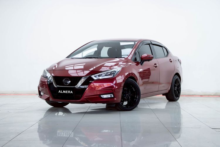 รถ Nissan Almera 1.0 V สี แดง