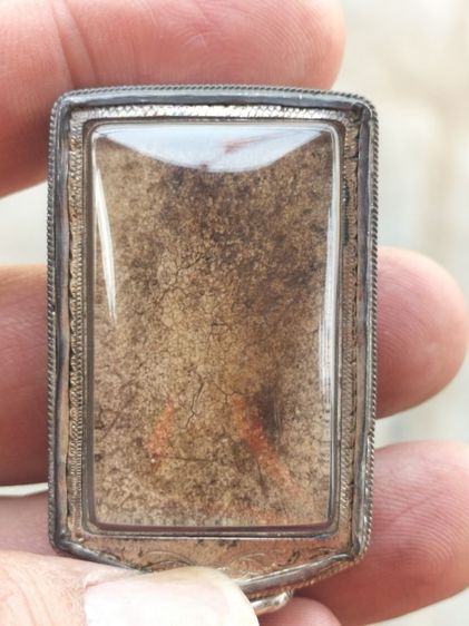 สมเด็จวัดระฆังพิมพ์เจดีย์เนื้อกระยาสารทสวยๆเก่าๆเลี่ยมเงินสวยๆ รูปที่ 7