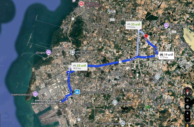 ร้อนๆขายที่ดิน 3-1-94.1ไร่ ไร่ละ10ล้าน (ที่ดินสวยแปลงมุมติดถนน2ด้าน) ศรีราชา จ.ชลบุรี