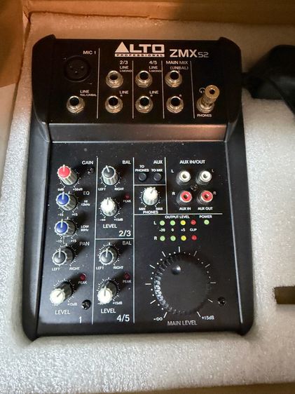 มิกเซอร์จิ๋วคุณภาพแจ๋ว Alto Professional ZMX52 สภาพสวย ครบกล่อง รูปที่ 2