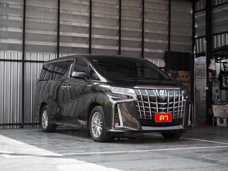 Toyota Alphard 2019 2.5 Hybrid SR C-Package E-Four 4WD Utility-car ไฮบริด ไม่ติดแก๊ส เกียร์อัตโนมัติ น้ำตาล รูปที่ 3