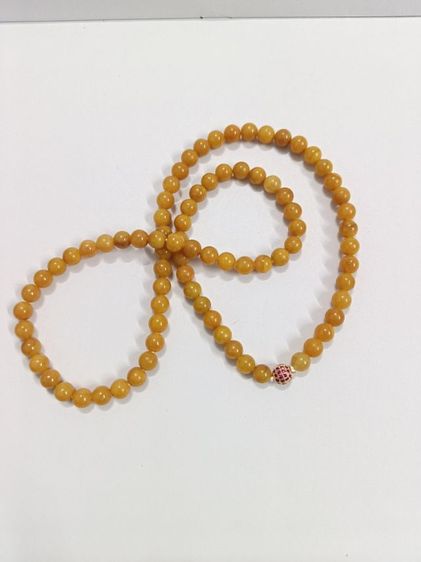 สร้อยคอหยกน้ำผึ้ง หยกแท้ รูปที่ 3