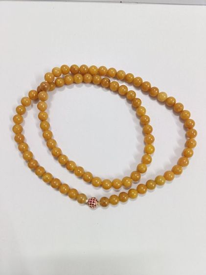 สร้อยคอหยกน้ำผึ้ง หยกแท้ รูปที่ 2