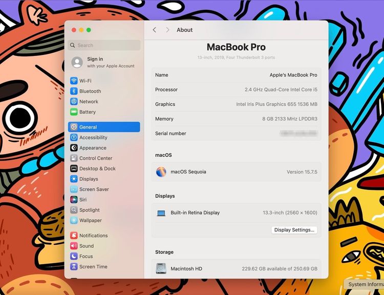 MacBook Pro (13.3-inch,2019 Two Thunderbolt 3 ports) Ram8GB SSD256GB SpaceGray  รูปที่ 12