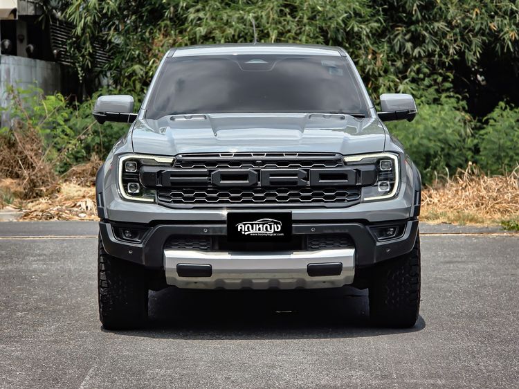 Ford Ranger 2022 Raptor 3.0L V6 Twin-Turbo EcoBoost 4x4 Pickup เบนซิน ไม่ติดแก๊ส เกียร์อัตโนมัติ เทา รูปที่ 3