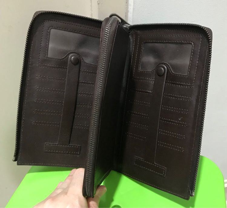 กระเป๋าหนีบ สีน้ำตาล มือสอง สภาพดี รูปที่ 5