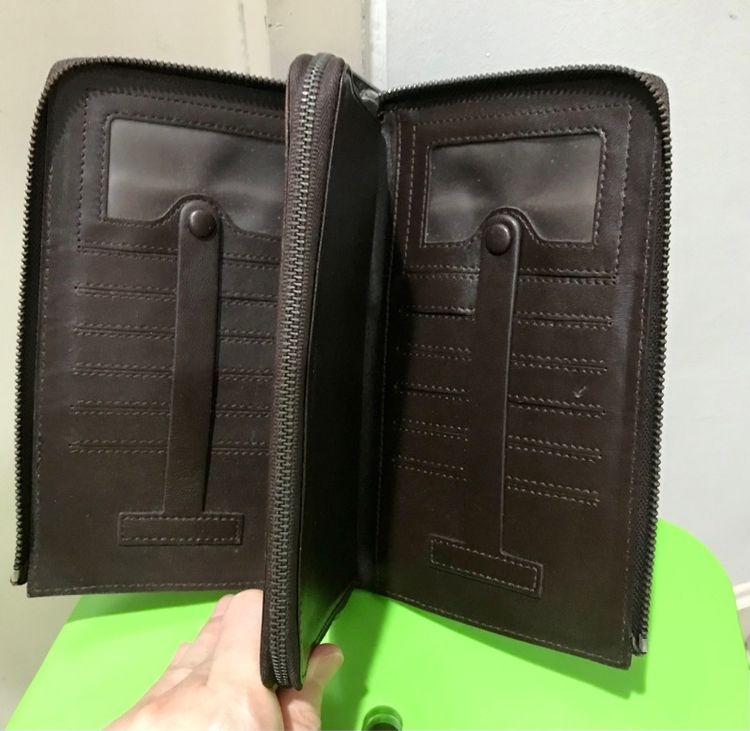 กระเป๋าหนีบ สีน้ำตาล มือสอง สภาพดี รูปที่ 6