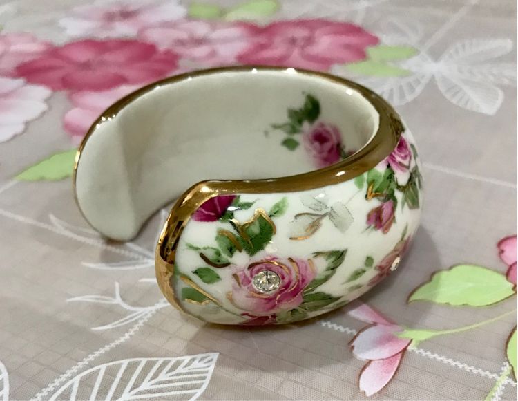 กำไลกระเบื้อง ฝังพลอย สภาพดี รูปที่ 6