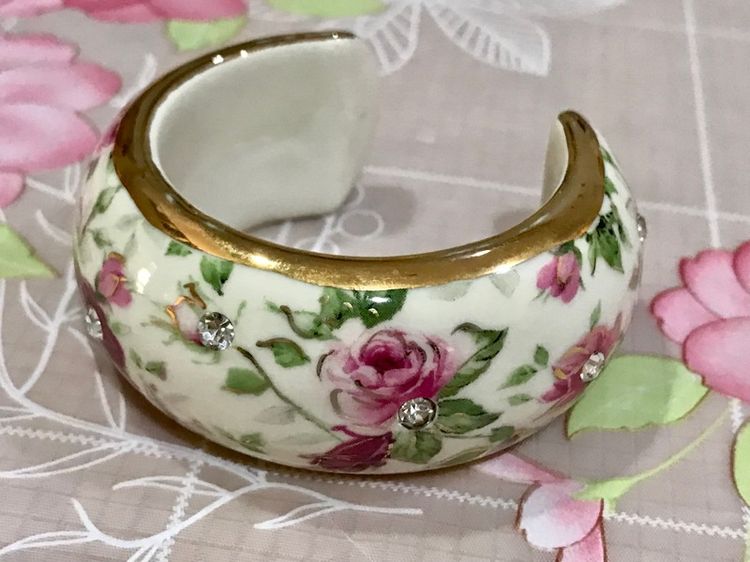 กำไลกระเบื้อง ฝังพลอย สภาพดี รูปที่ 2