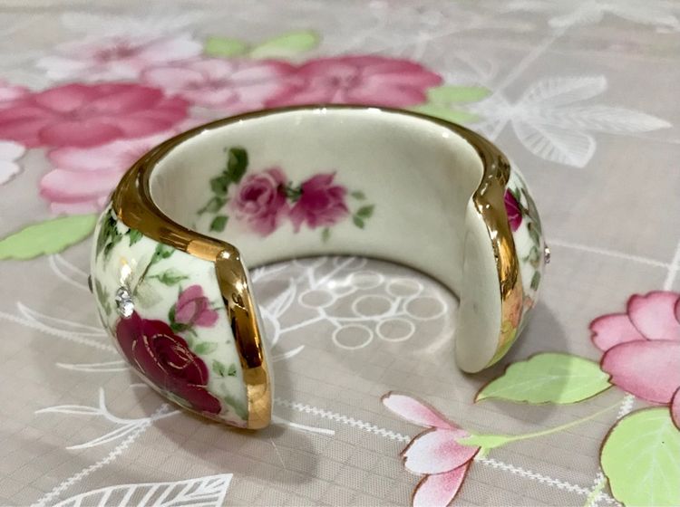 กำไลกระเบื้อง ฝังพลอย สภาพดี รูปที่ 4