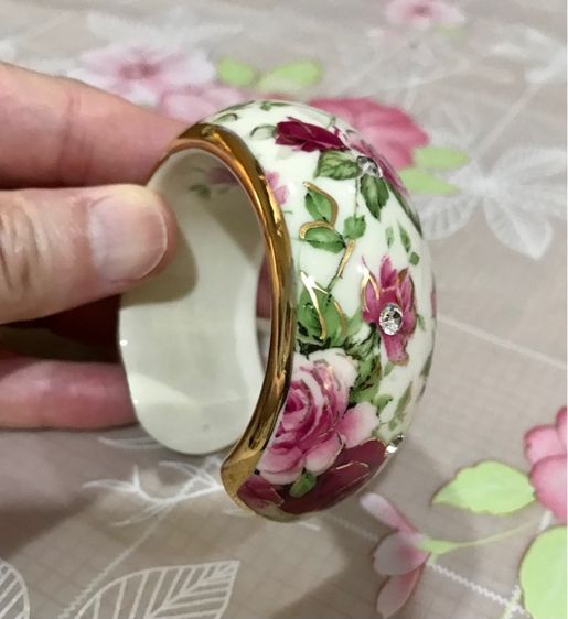 กำไลกระเบื้อง ฝังพลอย สภาพดี รูปที่ 9