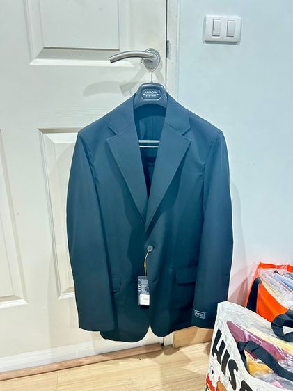 ดำ XL แขนยาว สูท SUIT ARROW