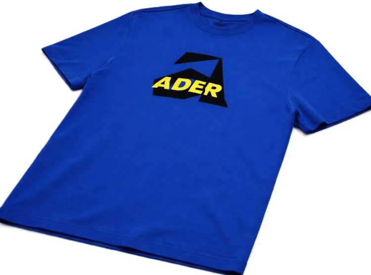 ADER ERROR Tape Logo Graphic T-shirt  Spring and Summer  รูปที่ 7