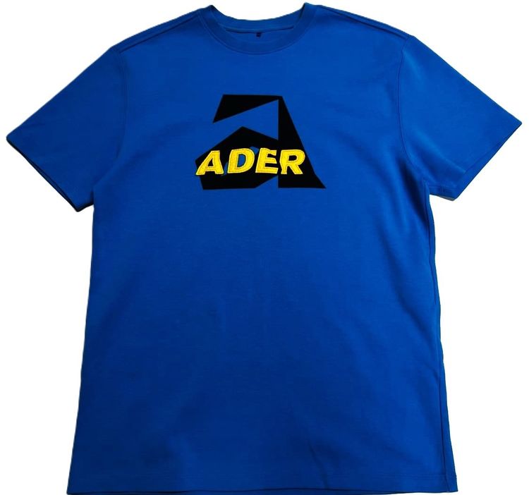 เสื้อทีเชิ้ต EU 40 ฟ้า แขนสั้น ADER ERROR Tape Logo Graphic T-shirt  Spring and Summer 