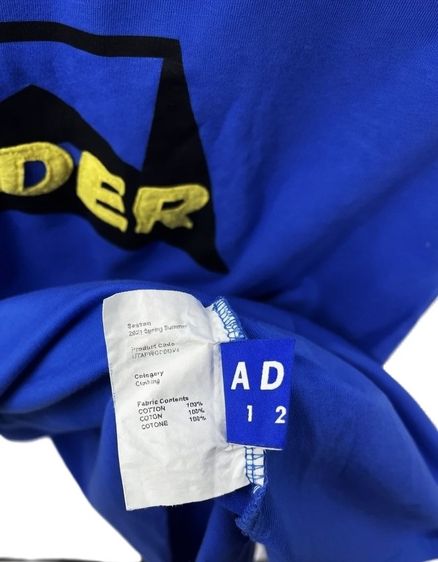 ADER ERROR Tape Logo Graphic T-shirt  Spring and Summer  รูปที่ 5