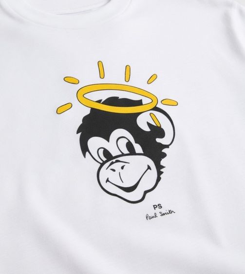 Paul Smith Halo Graphic Monkey T-Shirt รูปที่ 4
