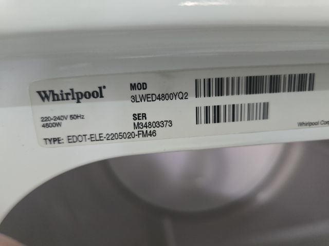 เครื่องอบผ้า เวอร์พูล ขนาด15kg มือสอง รูปที่ 2