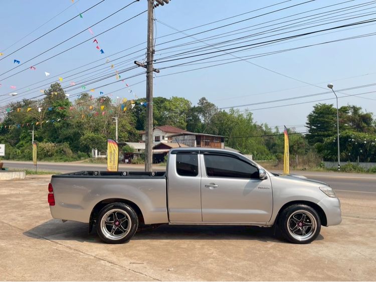 Toyota Hilux Vigo Champ 2015 Smart Cab 2.5 E Pickup ดีเซล ไม่ติดแก๊ส เกียร์ธรรมดา เทา รูปที่ 4